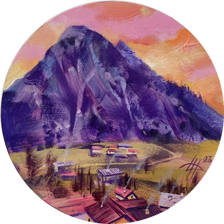 Динара Хёртнагль (Картина, живопись - 
                  20 x 20 см) Skylights