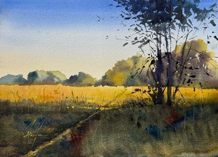 Жанна Губина (Авторская графика - 
                  36 x 26 см) Ускользающий свет