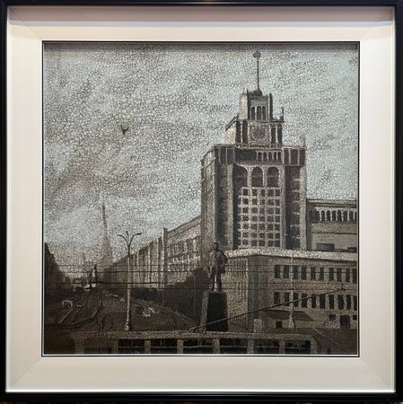 Alan Esenov (Картина, живопись - 
                  48 x 48 см) Триумфальная площадь