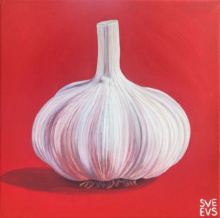 Светлана Евсеева (Картина, живопись - 
                  30 x 30 см) Чеснок