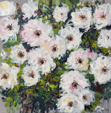 Анна Ганина (Картина, живопись - 
                  50 x 50 см) Lovely roses