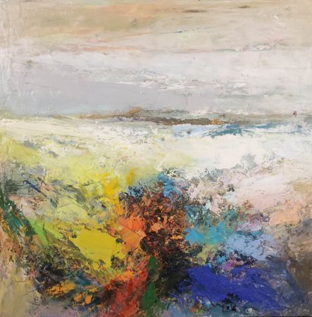 Виктория Шворень (Картина, живопись - 
                  50 x 50 см) Жёлтый ветер