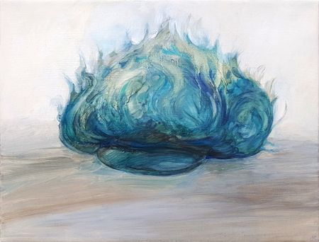 Светлана Мазулевская (Картина, живопись - 
                  40 x 30 см) Шапка мохеровая