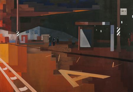 Анна Мельниченко (Картина, живопись - 
                  100 x 70 см) Остановка