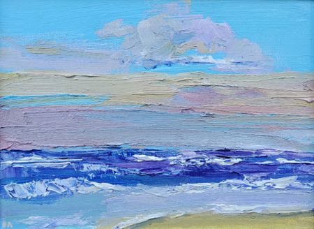 Олеся Лишаева (Картина, живопись - 
                  24 x 18 см) Море