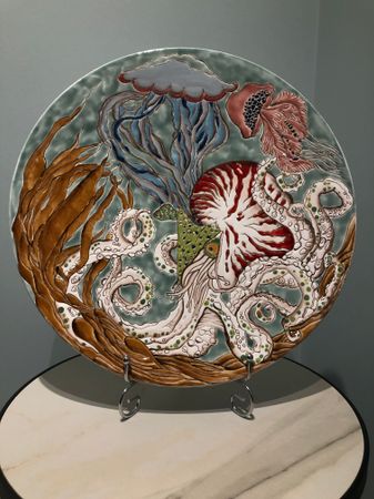 Динара Амирова (Объект - 
                  34 x 34 см) Морские Гады