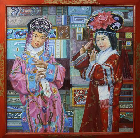 Евгений Ковальчук (Картина, живопись - 
                  110 x 110 см) Пластика Китая