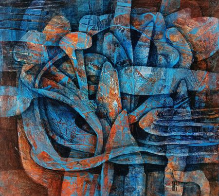 Наталья Порошина (Картина, живопись - 
                  50 x 45 см) На закате 1