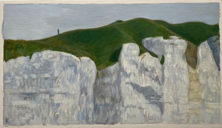 Алексей Кротов (Авторская графика - 
                  27 x 19 см) Белая скала. Нормандия