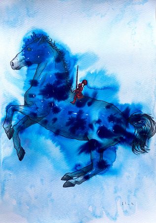 Александр Blot (Авторская графика - 
                  30 x 42 см) Маленький рыцарь