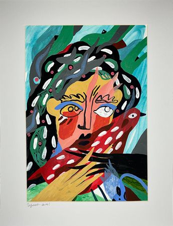 Лена Романовская (Авторская графика - 
                  21 x 30 см) Гулю-ам