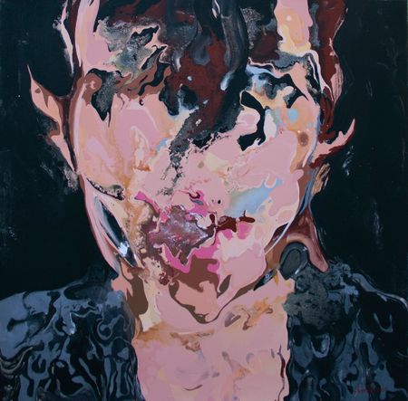 Юстина Комиссарова (Картина, живопись - 
                  100 x 100 см) Selfie