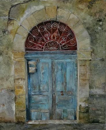 Людмила Пономарева (Картина, живопись - 
                  50 x 60 см) Дверь #8