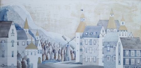 Наталья Шушпанова (Картина, живопись - 
                  100 x 50 см) Неяркое утро