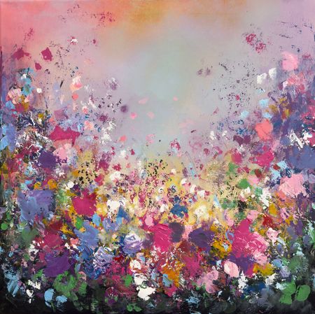 Анна Ганина (Картина, живопись - 
                  50 x 50 см) Cosmic flowers