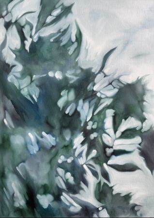 Инна Сумина (Картина, живопись - 
                  50 x 70 см) Мыслей изумрудная вода