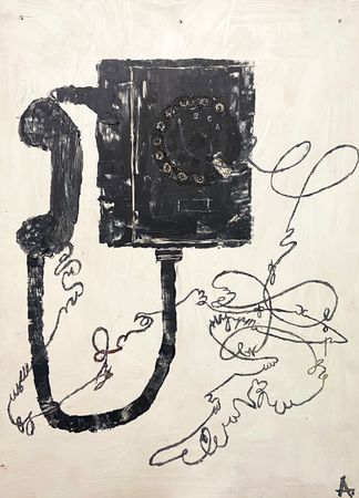 Арина Лапик (Картина, живопись - 
                  66 x 90 см) На чешуе жестяной рыбы