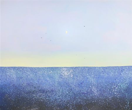 Анна Ганина (Картина, живопись - 
                  120 x 100 см) Evening on the sea