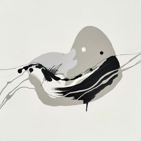 Саша Кусака (Картина, живопись - 
                  40 x 40 см) Композиция 01.44