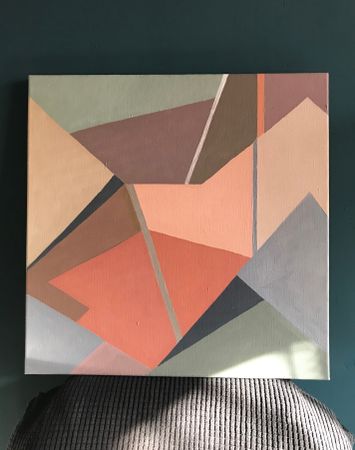 Марина Тийк (Картина, живопись - 
                  45 x 45 см) Геометрия пространства 4
