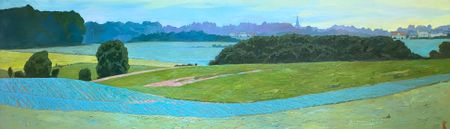Алексей Кротов (Картина, живопись - 
                  200 x 60 см) Поля Нормандии