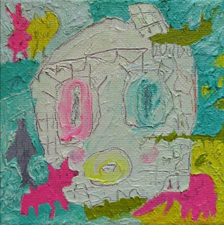 Анна Сави (АСА) (Картина, живопись - 
                  20 x 20 см) Из серии "Home"