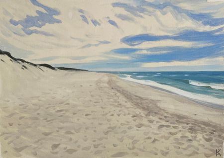 Алексей Кротов (Авторская графика - 
                  30 x 21 см) Куршская коса