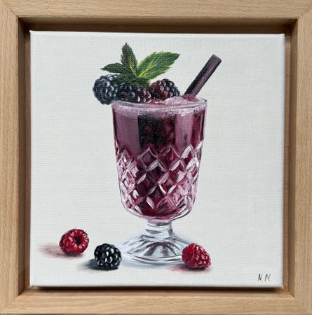 Наталья Наумова (Картина, живопись - 
                  25 x 25 см) Миниатюра "Десерт 5"
