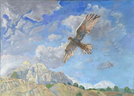 Галина Третьякова (Картина, живопись - 
                  70 x 50 см) Над солнечной долиной