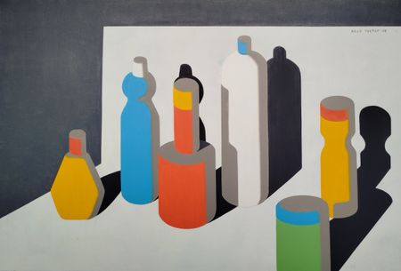 Рауф Туктар (Картина, живопись - 
                  73 x 50 см) Банки бутылки