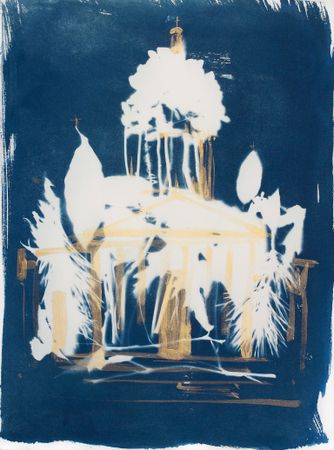 Дарья Парий (Графика печатная - 
                  28 x 37 см) Исаакиевский собор