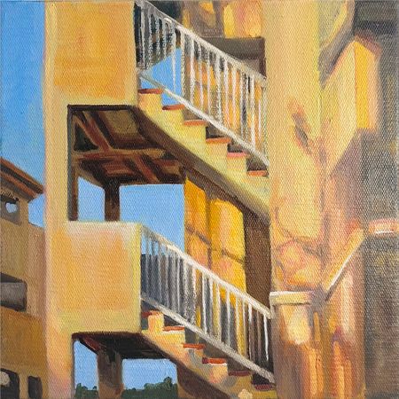 Юлия Главатских (Картина, живопись - 
                  30 x 30 см) Золотой час II