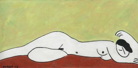 Марсель Ялалов (Графика цифровая (принты) - 
                  100 x 50 см) Nude #1