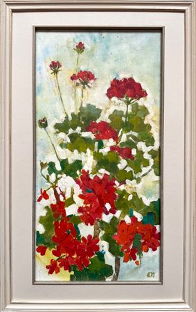Екатерина Феоктистова (Картина, живопись - 
                  30 x 50 см) Герань