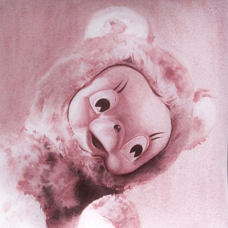 Виктория Густова (Авторская графика - 
                  30 x 30 см) Caput mortuum