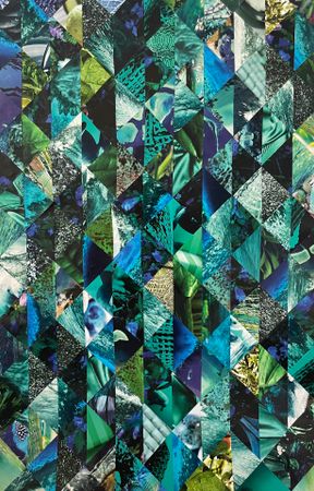 Ольга Андриевская (Коллаж / ассамбляж - 
                  40 x 60 см) Океан