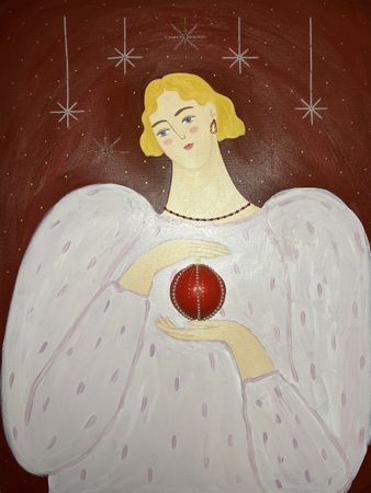 Ксения Хромцова (Картина, живопись - 
                  50 x 70 см) В преддверии чудес