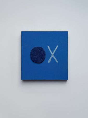 Маша Иванова (Коллаж / ассамбляж - 
                  10 x 10 см) ОХ (из серии "О")