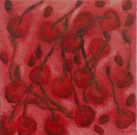 Виктория Зарецкая (embrassé par la muse) (Авторская графика - 
                  10 x 10 см) Жадность