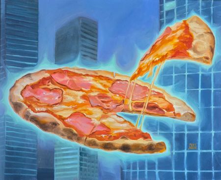 Мария Максимова (Картина, живопись - 
                  50 x 40 см) PIZZA I