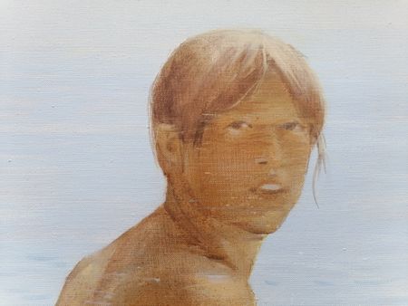 Вадим Комиссаров (Картина, живопись - 
                  130 x 100 см) Девушка и море
