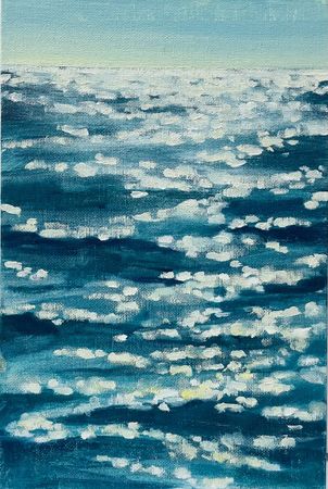 Юля Степанова (Авторская графика - 
                  20 x 30 см) Блестки моря