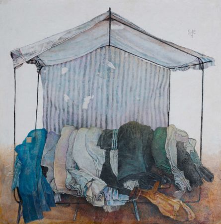 Егор Щаблыкин (Картина, живопись - 
                  70 x 70 см) Барахолка II