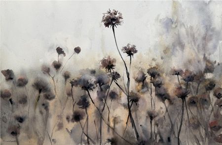 Полина Мотовилова (Авторская графика - 
                  56 x 38 см) Сумрачное поле