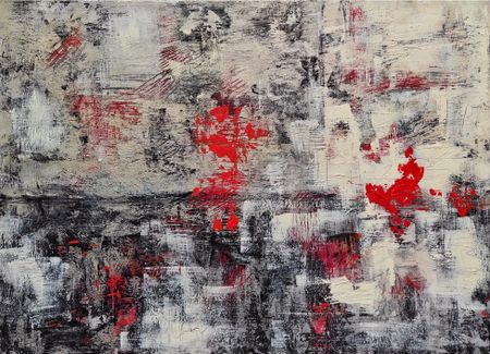 Мария Светлакова (Авторская графика - 
                  59.5 x 41.5 см) Красный город