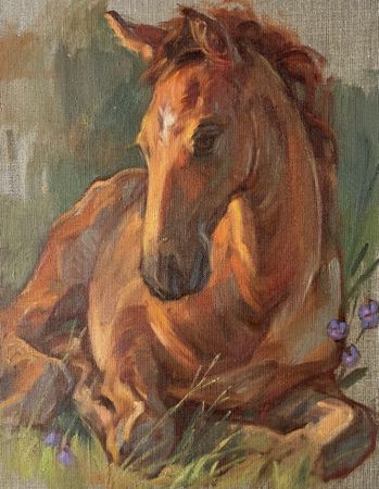Залифа Хибатова (Картина, живопись - 
                  35 x 45 см) Звездочка