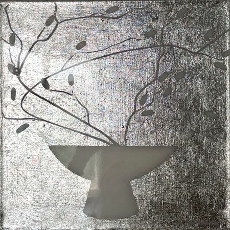 Аня Кармалита (Картина, живопись - 
                  30 x 30 см) Белые сосуды