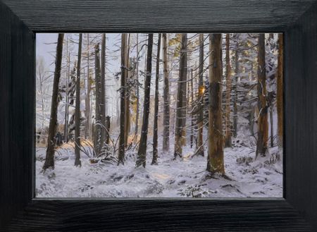 Михаил Псюрников (Картина, живопись - 
                  30 x 20 см) Первый снег