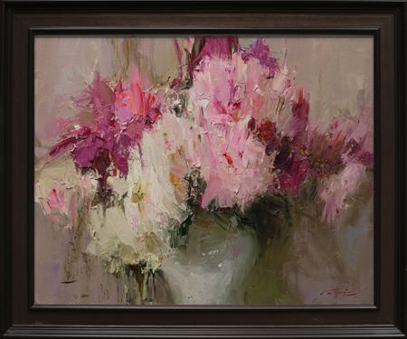 Евгений Бурцев (Картина, живопись - 
                  60 x 50 см) Пионовая композиция 26-6