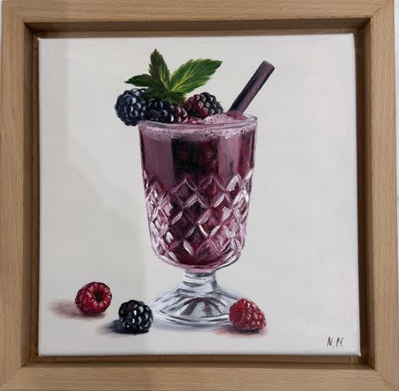 Наталья Наумова (Картина, живопись - 
                  25 x 25 см) Миниатюра "Десерт 5"